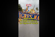 La afición de Tigres ya está en el Volcán para el juego ante Chivas