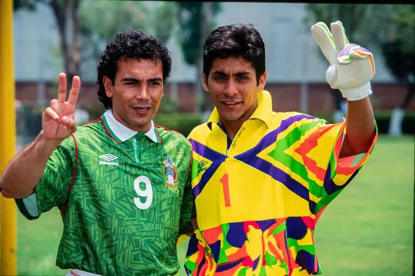 Hugo Sánchez y Jorge Campos con la Selección de México | MEXSPORT