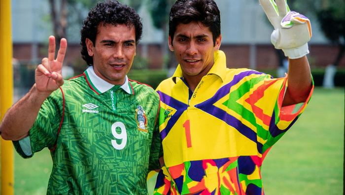 Hugo Sánchez y Jorge Campos con la Selección de México | MEXSPORT