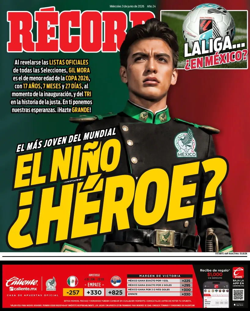 Portada RÉCORD 03 junio 2026
