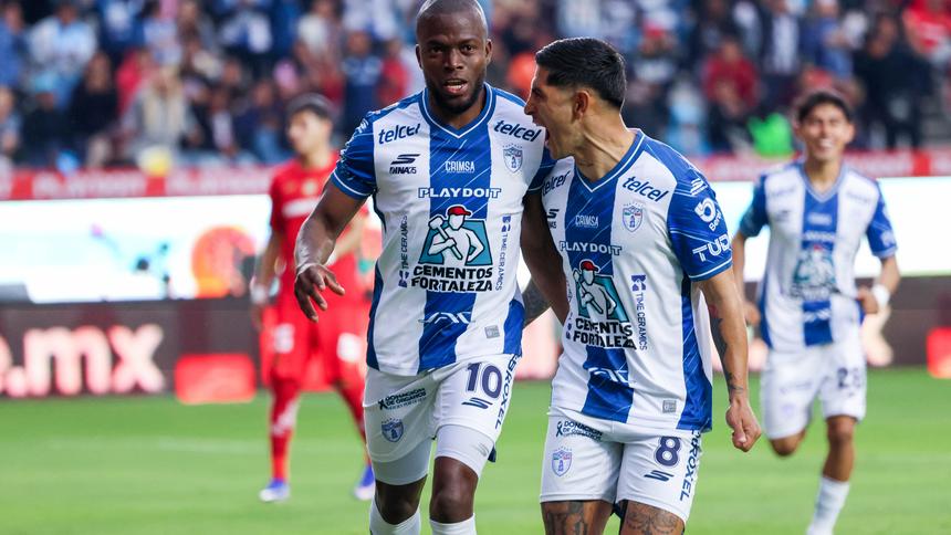 Enner Valencia en celebración con Pachuca en la Liga MX | IMAGO 7