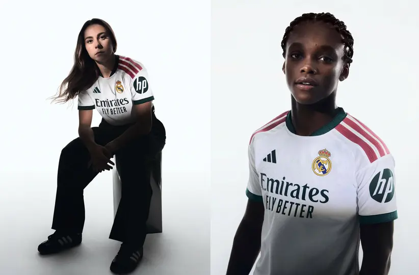 Athenea del Castillo y Linda Caicedo con la nueva equipación de Real Madrid | INSTAGRAM: @realmadrid