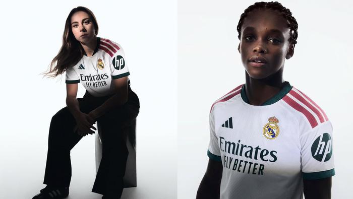 Athenea del Castillo y Linda Caicedo con la nueva equipación de Real Madrid | INSTAGRAM: @realmadrid