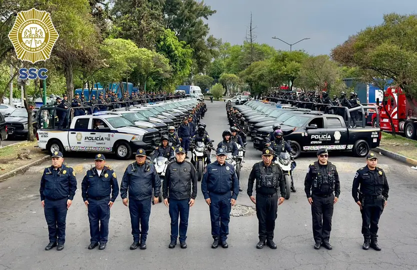 Más de 56 mil elementos estarán cuidando la CDMX durante el tiempo del Mundial 2026 / FB: @PoliciaCDMX