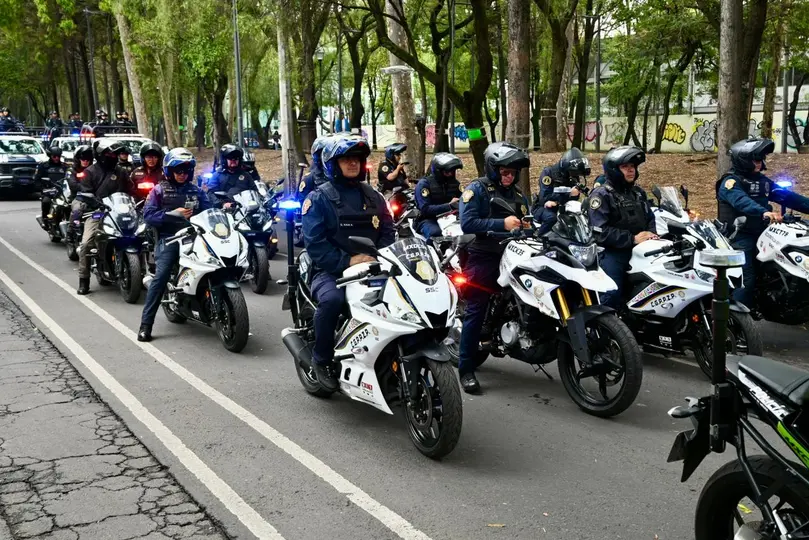 Por tierra y por aire, la Ciudad de México estará blindada para una mejor convivencia / FB: @PoliciaCDMX