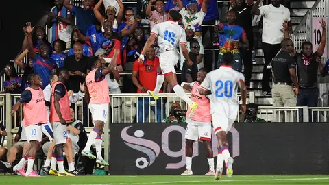 Haití celebrando la goleada ante Nueva Zelanda | AP