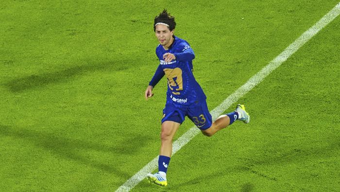 Jordan Carrillo en celebración con Pumas en la Liga MX | IMAGO 7