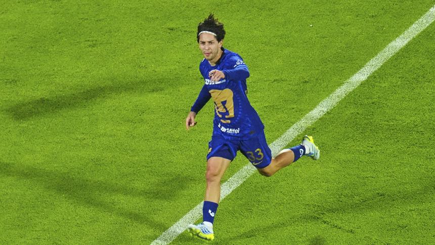 Jordan Carrillo en celebración con Pumas en la Liga MX | IMAGO 7