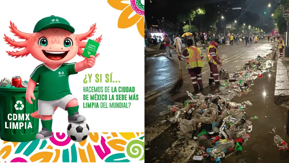 México vs Inglaterra: repartirán bolsas para basura en Reforma y el Zócalo durante el partido y los festejos