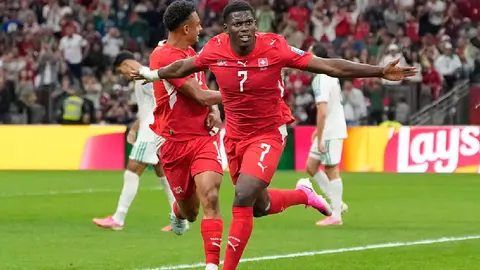 Breel Embolo, jugador de Suiza | AP