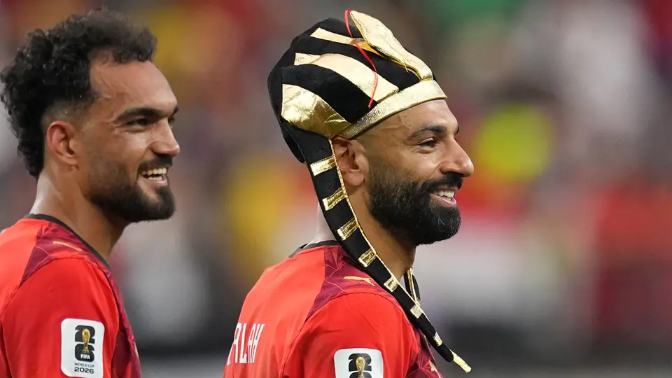 Salah disfrutando de la victoria egipcia | AP