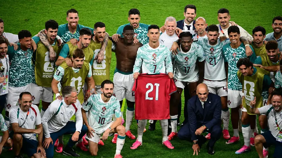Selección de Portugal en homenaje a Diogo Jota | AP