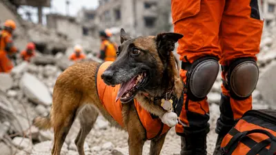 Mali, el perrito rescatista mexicano de Topos Azteca que ya salvó varias vidas en Venezuela