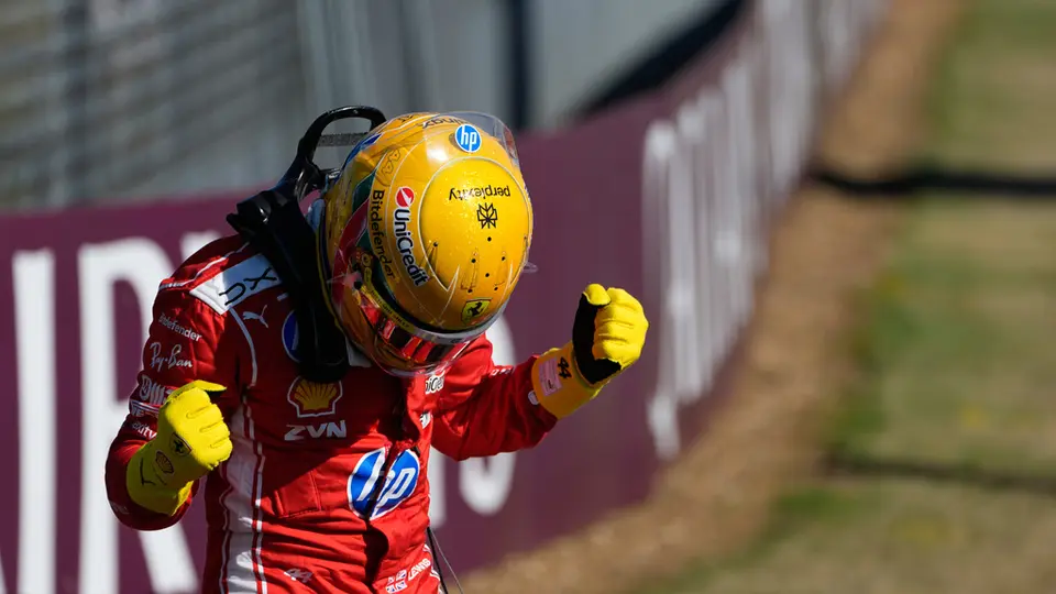 Hamilton celebrando l AP