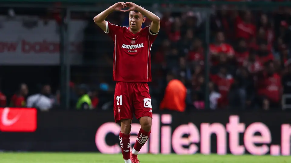 'Gacelo' López festeja su gol ante Necaxa | Imago7