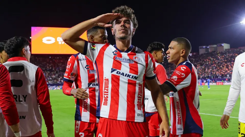 Jugadores de Atlético San Luis en celebración en la Liga MX | IMAGO 7