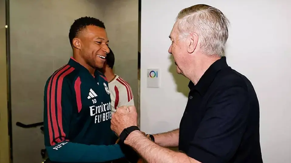 Kylian Mbappé y Carlo Ancelotti l Real Madrid
