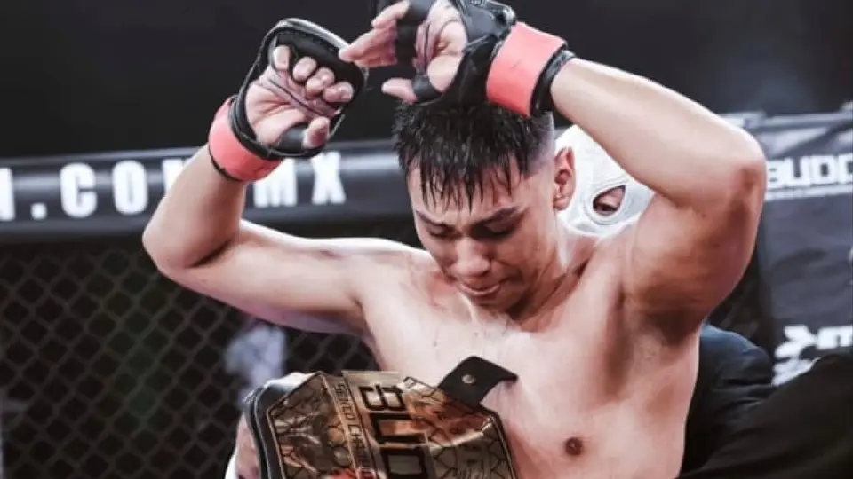 Nahoma “El Tigre” Hernández como campeón | Instagram: @nahomahb