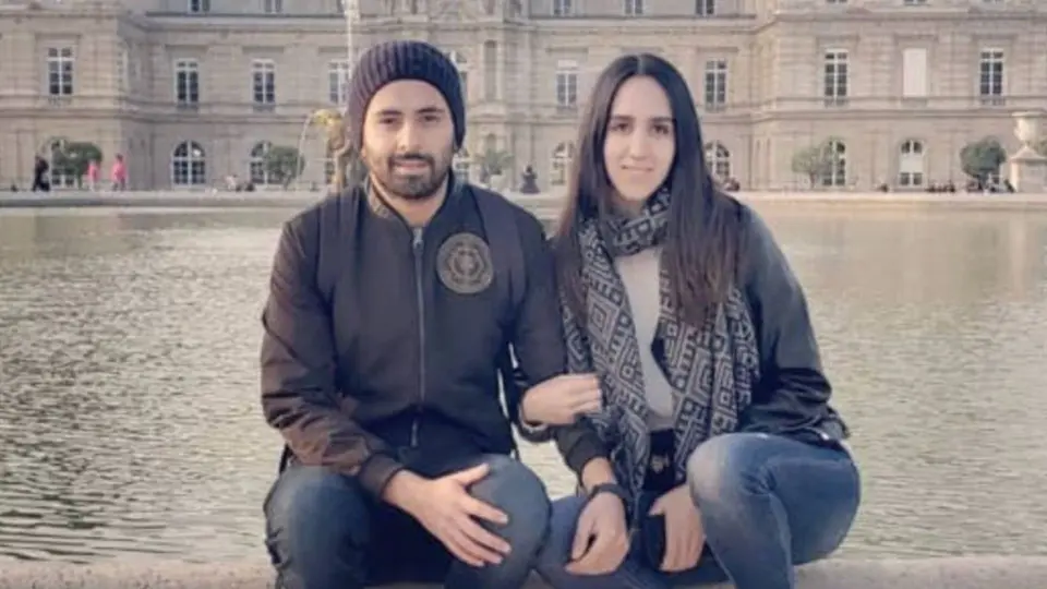 Jonathan Meléndez y su esposa Ana Paula / Redes Sociales