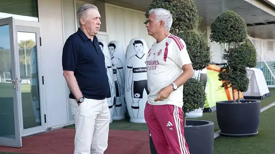 Carlo Ancelotti y José Mourinho l Real Madrid