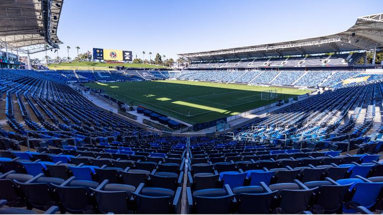 Dignity Health Sports Park de Los Ángeles previo al América vs Rayados | X @ClubAmerica