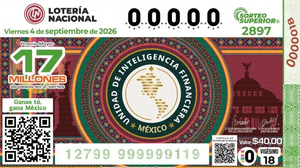 El Sorteo Superior No. 2897 tendrá un Premio Mayor de 17 millones de pesos en dos series./ Especial