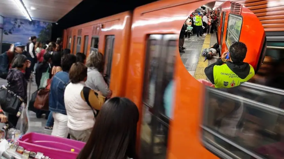 Metro Pantitlán: mujer queda atrapada entre el andén y un tren de la Línea 9