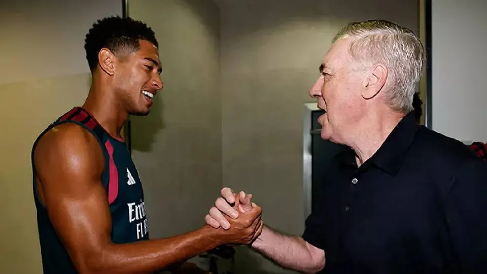 Jude Bellingham y Carlo Ancelotti l Real Madrid