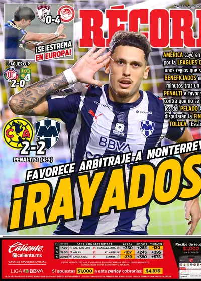 Portada RÉCORD 3 de Septiembre de 2026