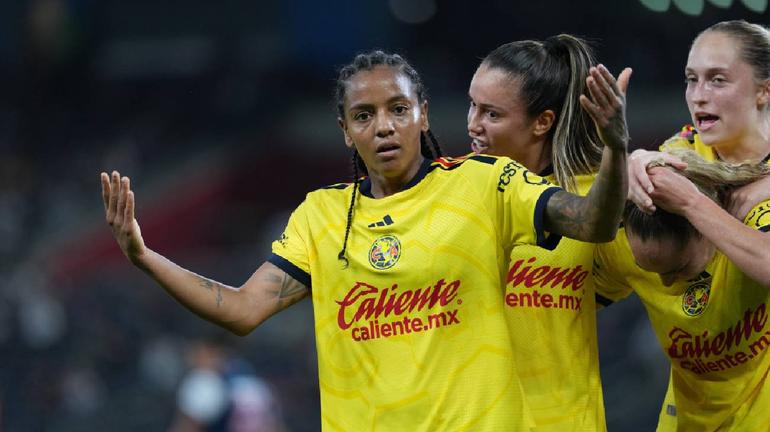 Geyse tras anotar con America en Liga MX Femenil | IMAGO7
