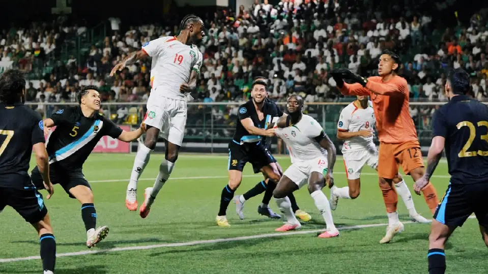 Surinam vs Guatemala en la J3 de la Liga Naciones de la Concacaf | X:@CAVGuatemala