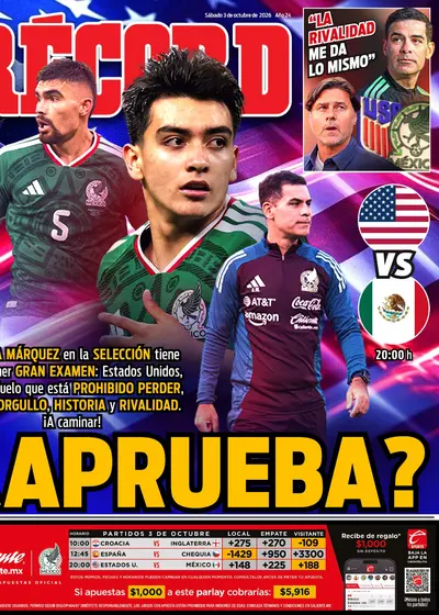 Portada RÉCORD 3 de Octubre de 2026