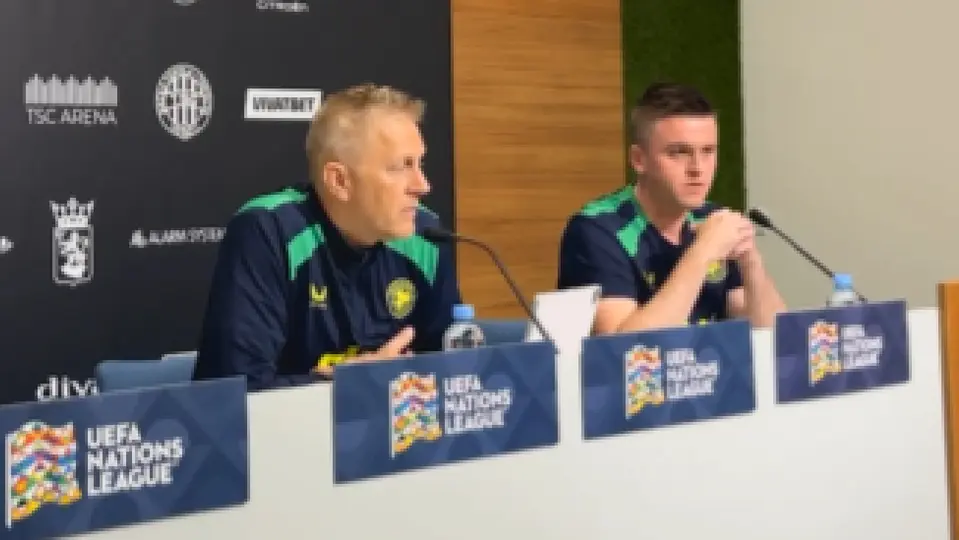Conferencia de prensa del DT de Irlanda previo al juego ante Israel | CAPTURA DE PANTALLA