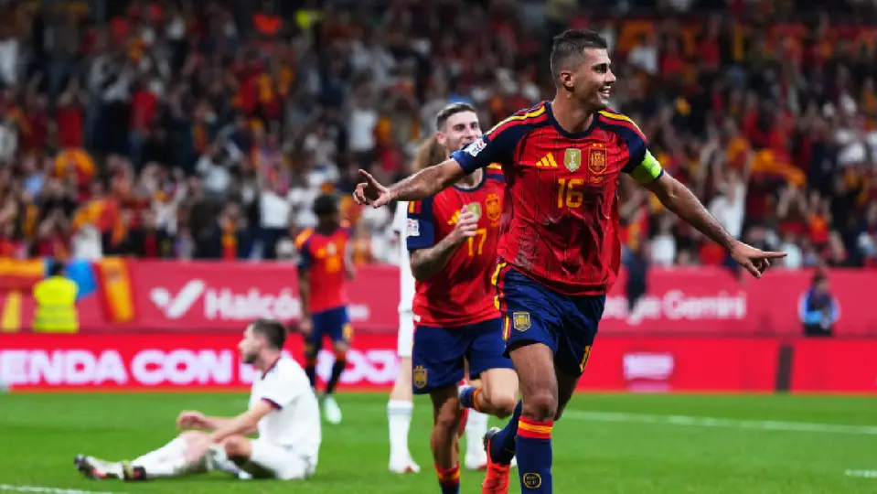 Rodri celebra su gol ante Chequia | AP