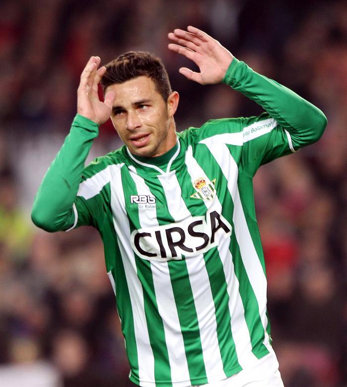 Rubén Castro celebró su tanto ante el Barça. FOTO: EFE