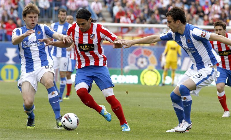 El Atlético sufrió hacia el final del encuentro, no logró guardar su ventaja | EFE