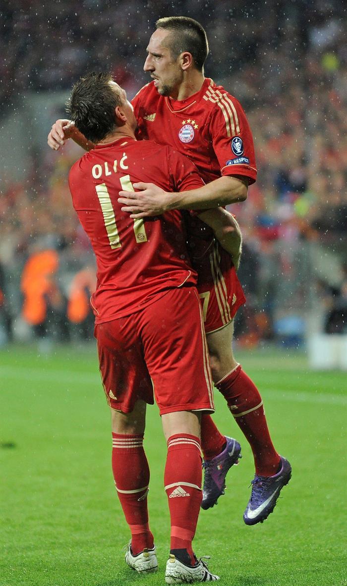 Celebra con Franck Ribery. FOTO: EFE