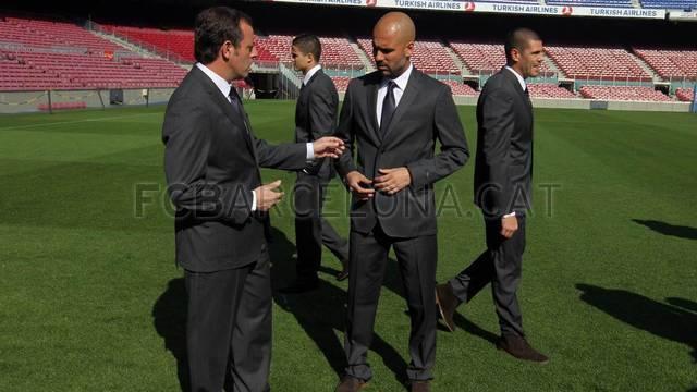 Los directivos estuvieron en el Camp Nou. FOTO: FC BARCELONA