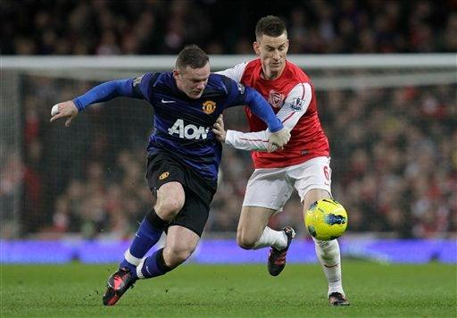 Manchester United venció al Arsenal 1-2. FOTO: AP
