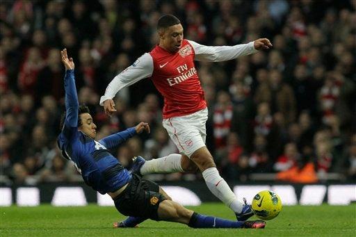 Manchester United venció al Arsenal 1-2. FOTO: AP
