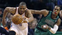 Celtics caen 97-88 ante Thunder y suman cinco derrotas en fila