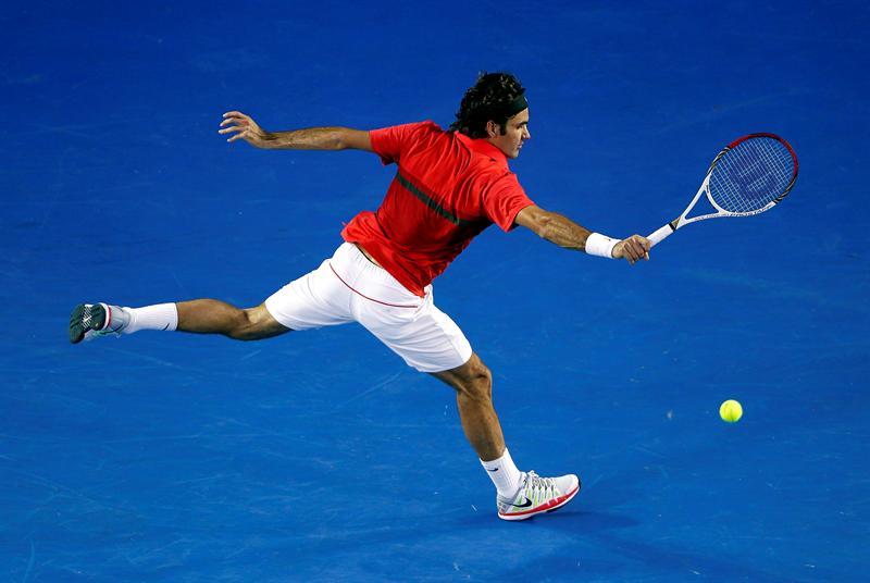 Roger Federer inició el duelo con un plan arrollador. FOTO: EFE