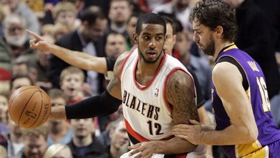 Portland se impone cómodamente a Lakers 107-96