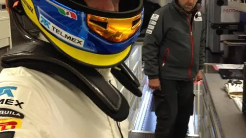 Prueba Esteban Gutiérrez el Sauber C31 Ferrari