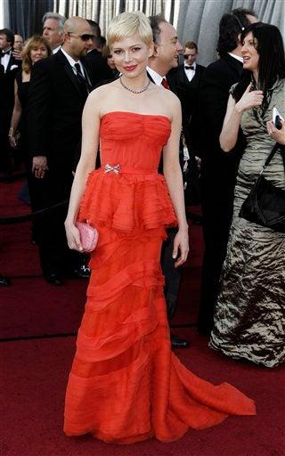 Michelle Williams está nominada a Mejor Actriz por 'Mi semana con Marilyn' FOTO: AP