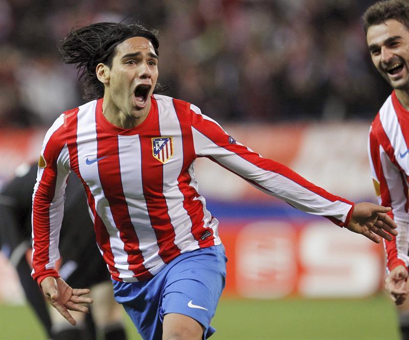 Radamel Falcao marcó un espectacular tanto. FOTO: EFE
