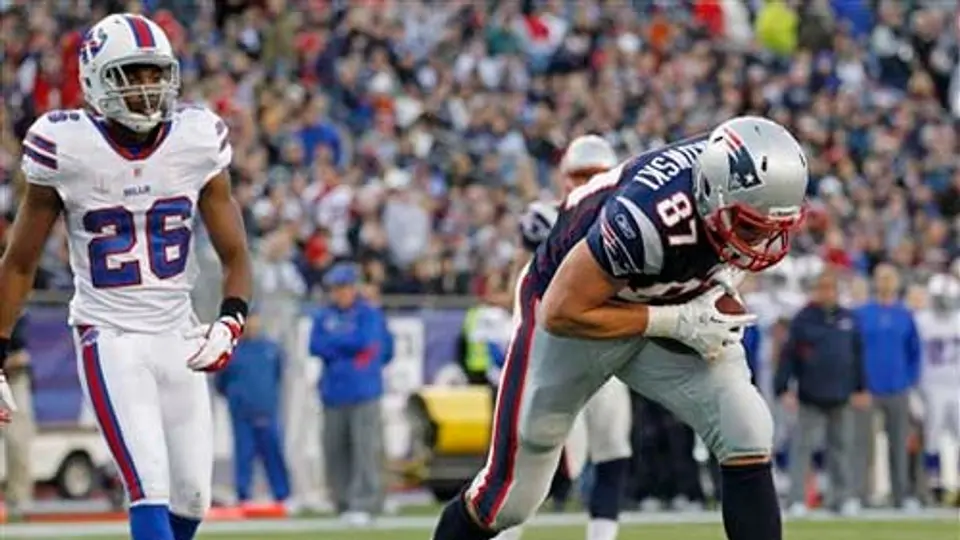 Gronkowski no participó en el entrenamiento de Pats