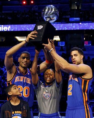 El Equipo Nueva York festeja su victoria en el Concurso de Tiros (FOTO: AP)