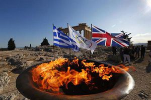 Viajó al Reino Unido el fuego olímpico