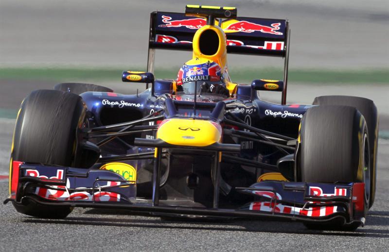 Webber cronometró 1m23.830s. FOTO: EFE
